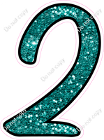 CUL 23.5" Individuals - Teal Sparkle 2