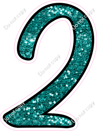 CUL 23.5" Individuals - Teal Sparkle 2