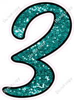 CUL 23.5" Individuals - Teal Sparkle 3