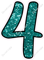 CUL 23.5" Individuals - Teal Sparkle 4