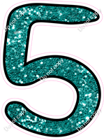 CUL 23.5" Individuals - Teal Sparkle 5