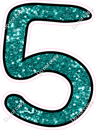 CUL 23.5" Individuals - Teal Sparkle 5