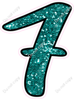 CUL 23.5" Individuals - Teal Sparkle 7