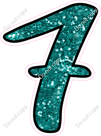 CUL 23.5" Individuals - Teal Sparkle 7