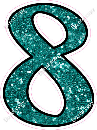 CUL 23.5" Individuals - Teal Sparkle 8