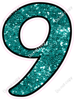 CUL 23.5" Individuals - Teal Sparkle 9