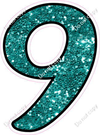 CUL 23.5" Individuals - Teal Sparkle 9