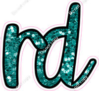 CUL 23.5" Individuals - Teal Sparkle RD