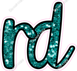 CUL 23.5" Individuals - Teal Sparkle RD