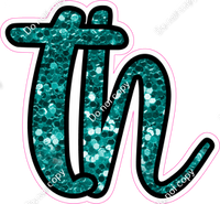 CUL 23.5" Individuals - Teal Sparkle TH