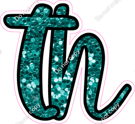 CUL 23.5" Individuals - Teal Sparkle TH