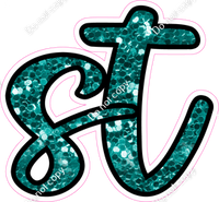 CUL 23.5" Individuals - Teal Sparkle ST