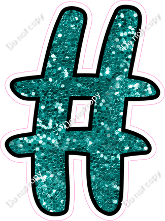 CUL 23.5" Individuals - Teal Sparkle #