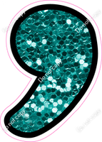CUL 23.5" Individuals - Teal Sparkle Apostrophe