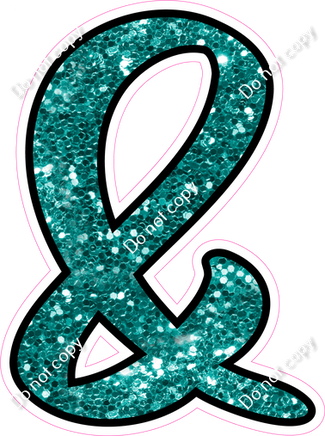 CUL 23.5" Individuals - Teal Sparkle &