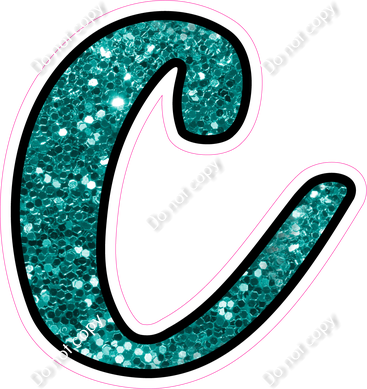 CUL 23.5" Individuals - Teal Sparkle c