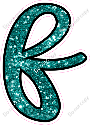 CUL 23.5" Individuals - Teal Sparkle f