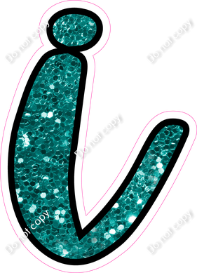 CUL 23.5" Individuals - Teal Sparkle i