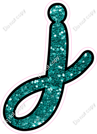 CUL 23.5" Individuals - Teal Sparkle j