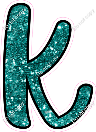 CUL 23.5" Individuals - Teal Sparkle k