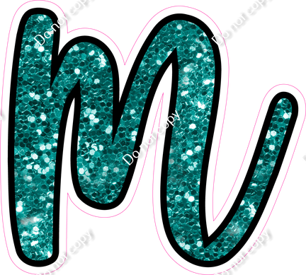 CUL 23.5" Individuals - Teal Sparkle m