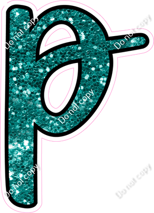 CUL 23.5" Individuals - Teal Sparkle p