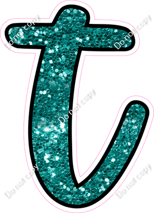 CUL 23.5" Individuals - Teal Sparkle t