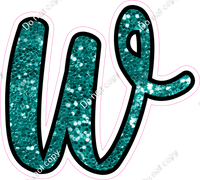 CUL 23.5" Individuals - Teal Sparkle w