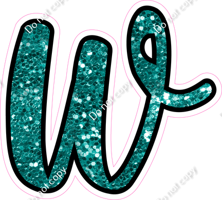 CUL 23.5" Individuals - Teal Sparkle w