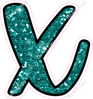 CUL 23.5" Individuals - Teal Sparkle x