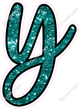 CUL 23.5" Individuals - Teal Sparkle y