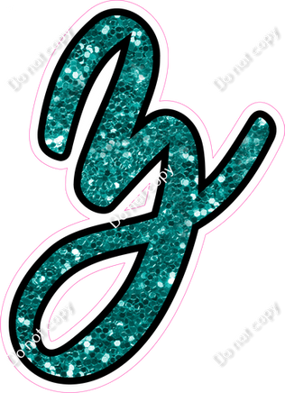 CUL 23.5" Individuals - Teal Sparkle z