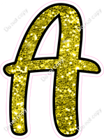 CUL 23.5" Individuals - Yellow Sparkle A