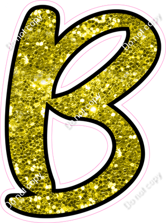 CUL 23.5" Individuals - Yellow Sparkle B