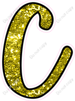 CUL 23.5" Individuals - Yellow Sparkle C