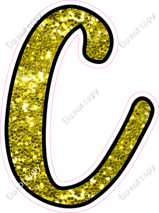 CUL 23.5" Individuals - Yellow Sparkle C