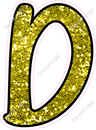 CUL 23.5" Individuals - Yellow Sparkle D