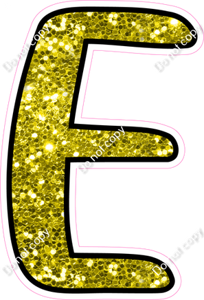 CUL 23.5" Individuals - Yellow Sparkle E