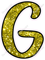 CUL 23.5" Individuals - Yellow Sparkle G