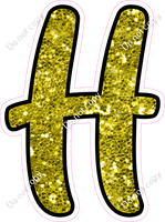 CUL 23.5" Individuals - Yellow Sparkle H