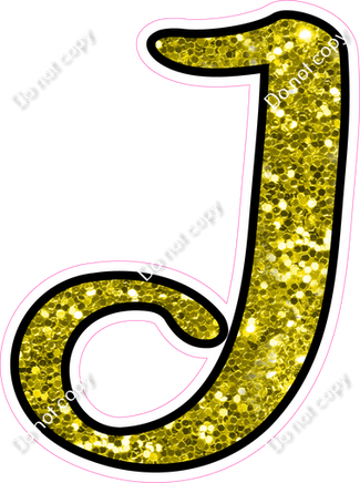 CUL 23.5" Individuals - Yellow Sparkle J