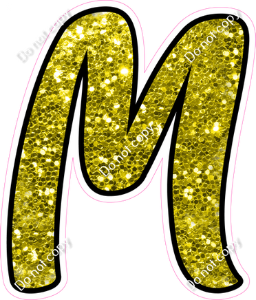 CUL 23.5" Individuals - Yellow Sparkle M