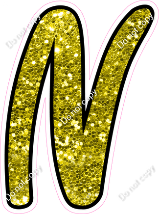 CUL 23.5" Individuals - Yellow Sparkle N