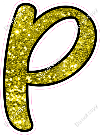 CUL 23.5" Individuals - Yellow Sparkle P