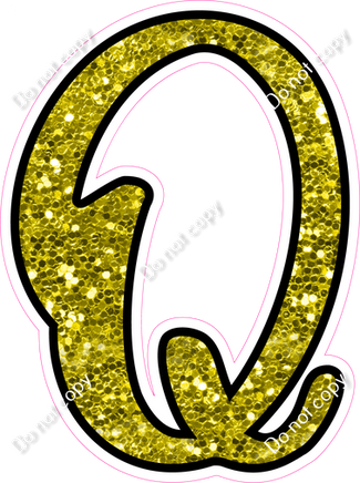 CUL 23.5" Individuals - Yellow Sparkle Q