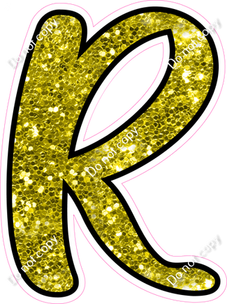 CUL 23.5" Individuals - Yellow Sparkle R