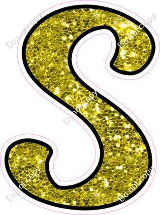 CUL 23.5" Individuals - Yellow Sparkle S