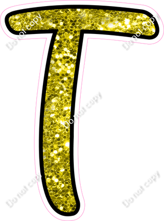 CUL 23.5" Individuals - Yellow Sparkle T