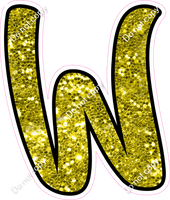 CUL 23.5" Individuals - Yellow Sparkle W