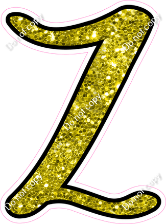 CUL 23.5" Individuals - Yellow Sparkle Z